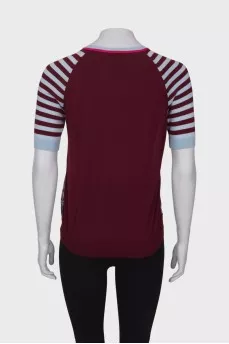 Wool and silk T-shirt