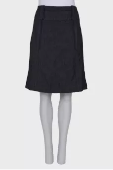 Black straight cut skirt