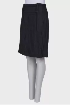 Black straight cut skirt