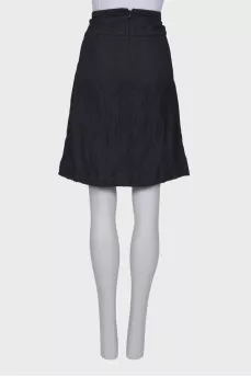 Black straight cut skirt