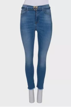 Blue jeans on the belt