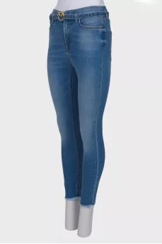 Blue jeans on the belt