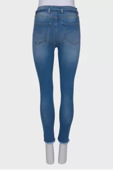 Blue jeans on the belt