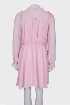 Pink dress with ruffles