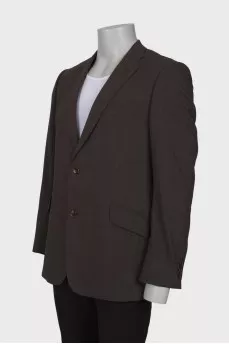 Men's brown wool jacket