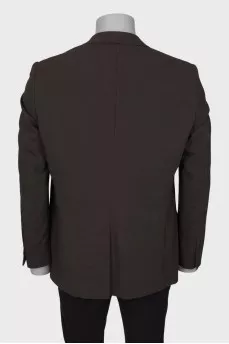 Men's brown wool jacket