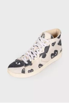 Printed textile sneakers