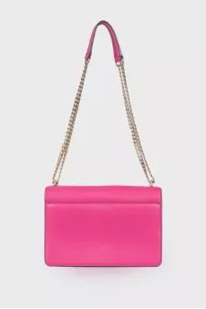 Pink bag with golden chain