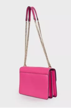 Pink bag with golden chain