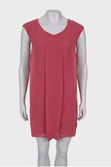 Pink polka dot dress