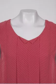Pink polka dot dress
