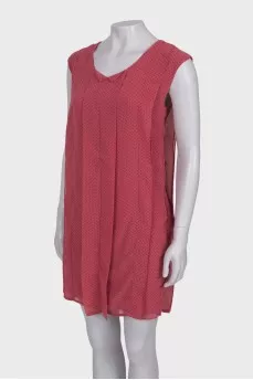 Pink polka dot dress