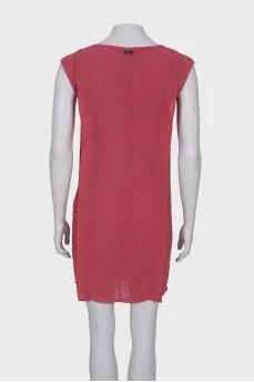 Pink polka dot dress