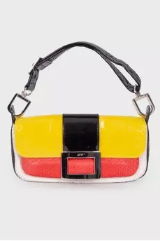 Embossed lacquer bag