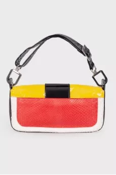Embossed lacquer bag