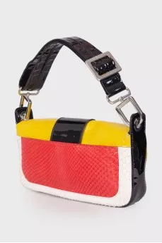 Embossed lacquer bag