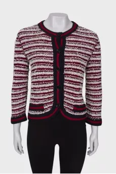 Knitted jumper with buttons