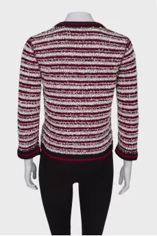 Knitted jumper with buttons