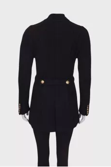 Short pile cardigan