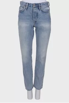 Light blue button down jeans
