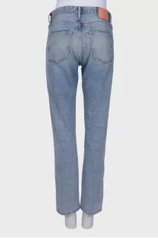 Light blue button down jeans