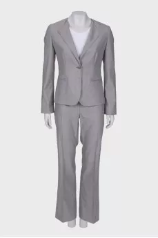 Light gray wool suit