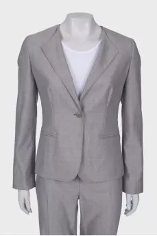 Light gray wool suit