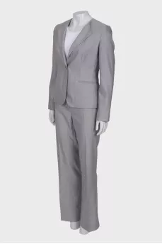 Light gray wool suit