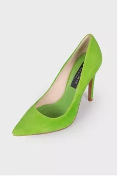 Green high heels