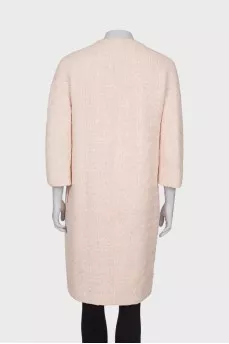 Light pink coat with buttons