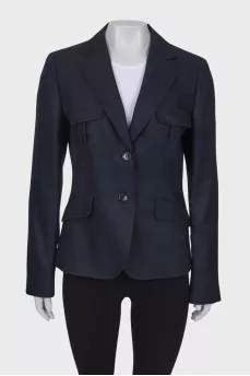 Wool and silk jacket