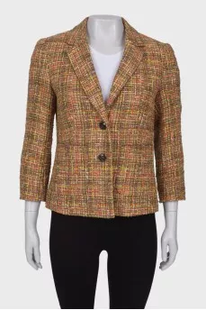 Combination tweed jacket