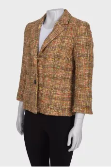 Combination tweed jacket