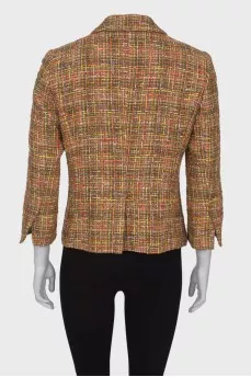 Combination tweed jacket