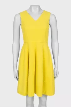 Yellow patterned dress