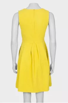 Yellow patterned dress