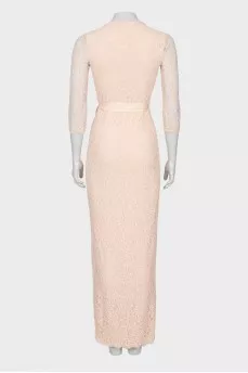 Wrap lace dress