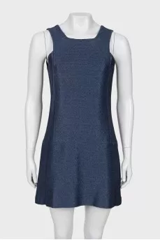 Blue mini dress