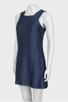 Blue mini dress