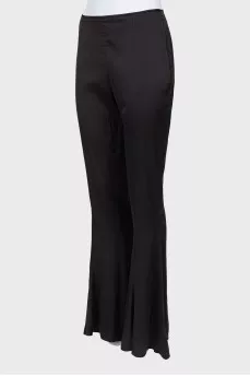 Black flared trousers