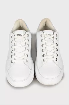 Lace-up leather sneakers