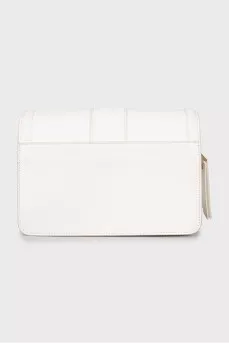 White bag with golden hardware
