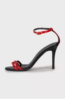 Two tone sandals