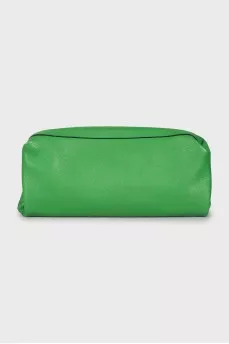 Green clutch bag