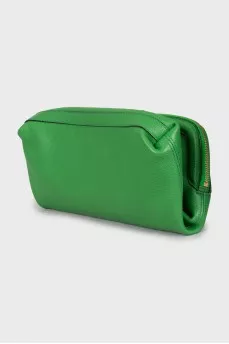 Green clutch bag
