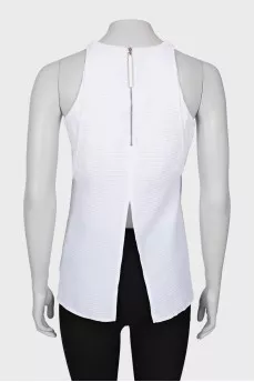 White tank top with slits