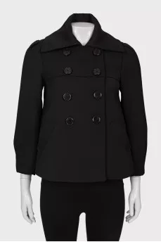 Black button down jacket