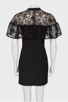 Black dress with lace top