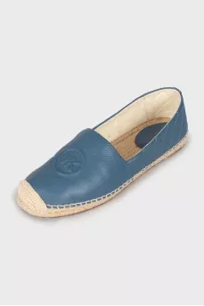 Quilted leather espadrilles