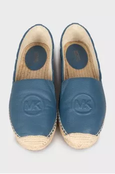 Quilted leather espadrilles
